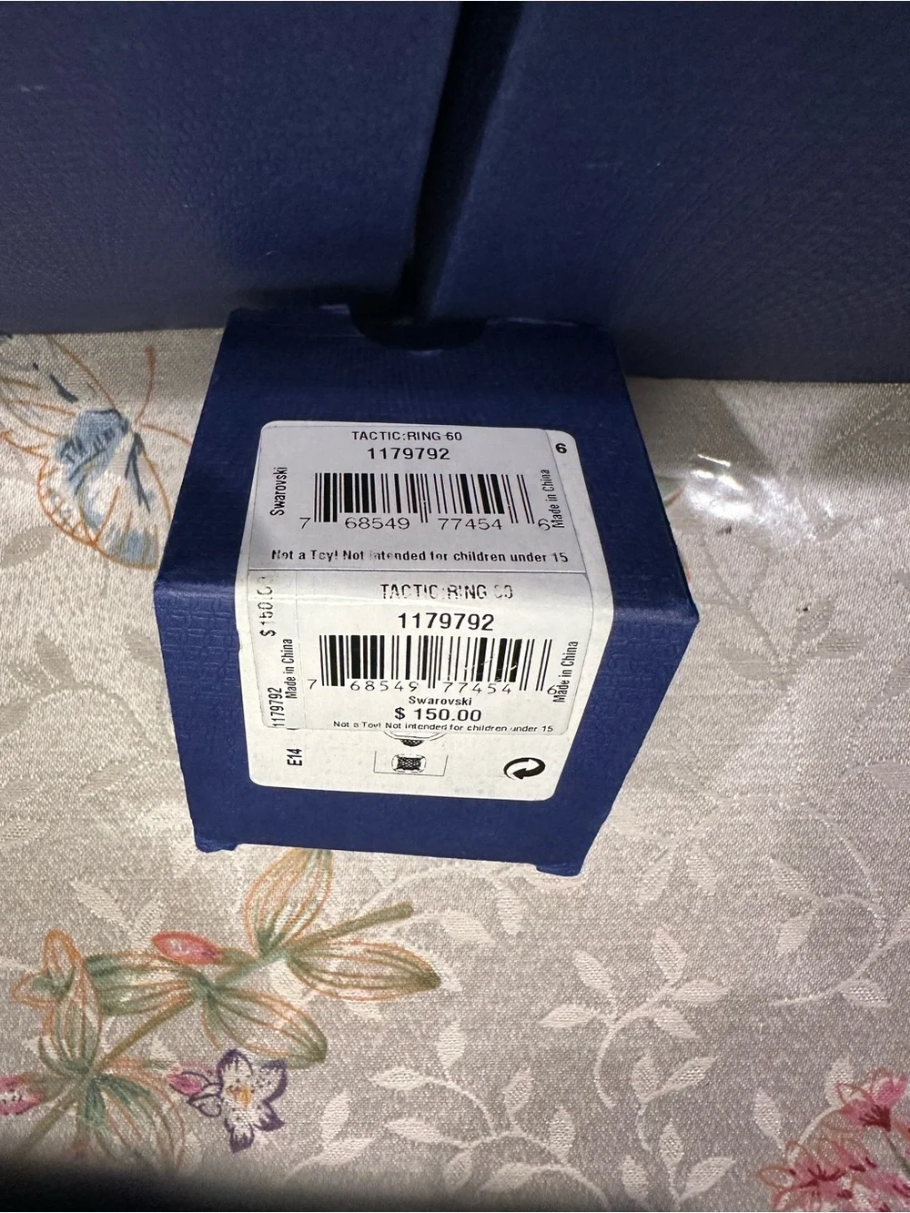 Swarovski Tactic Rose Gold Ring - 1179792 - NIB - Size 58 (7 1/2 US)